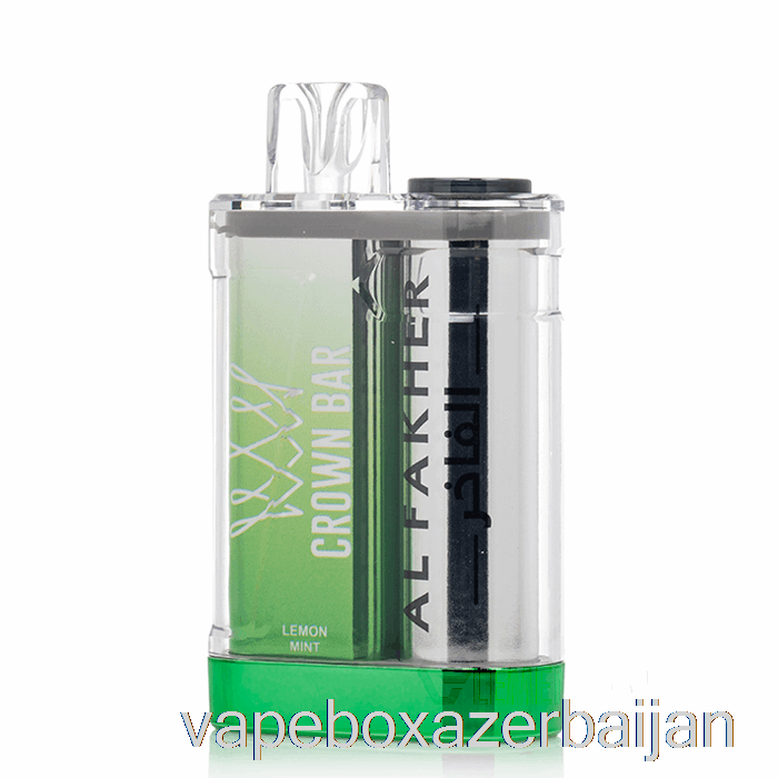 Vape Box Azerbaijan Al Fakher Crown Bar Crystal 9000 Disposable Lemon Mint